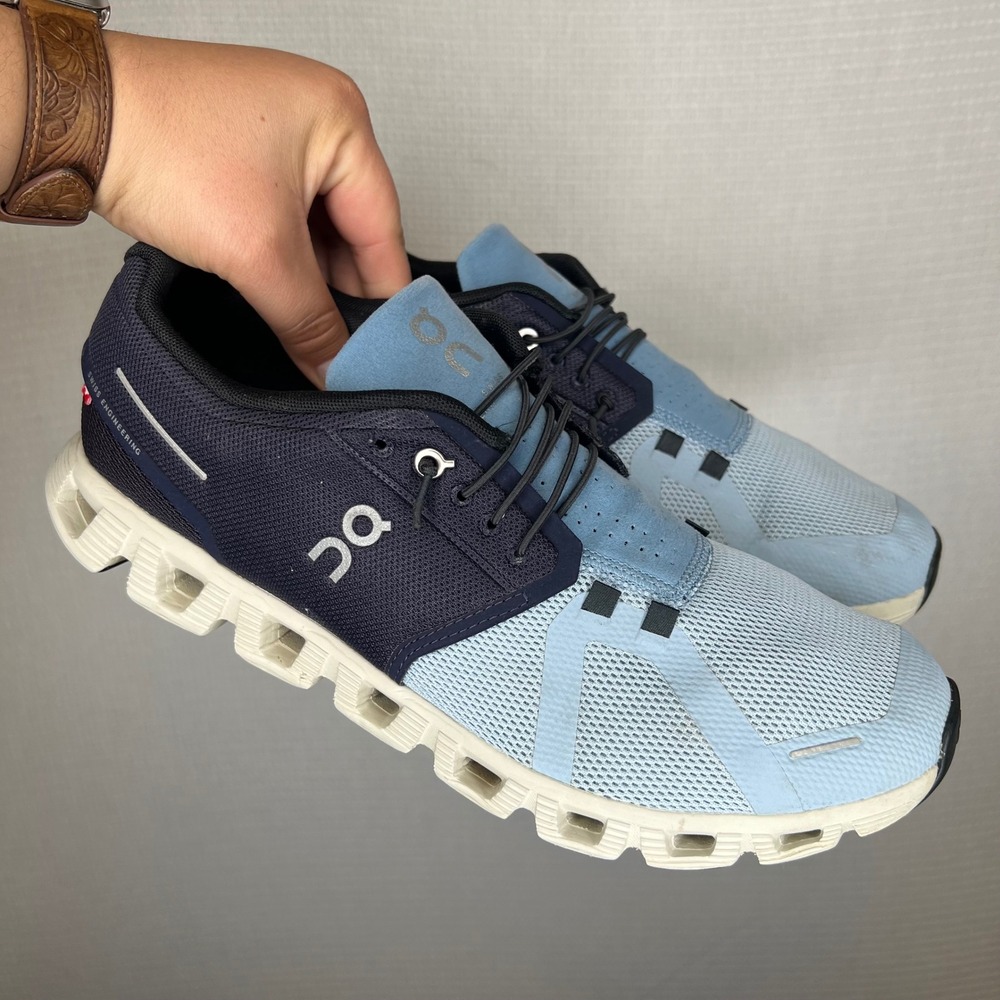 On Cloud 5 Mens Running Shoes Blue Navy 59.98367 Size 11.5 US Sneakers